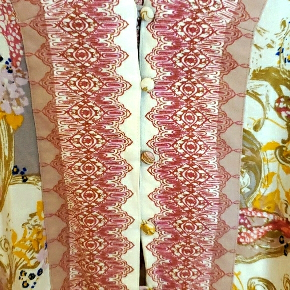 Free People v-neck cropped blouse size M - Picture 3 of 9